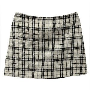 STORIA black/white tweed skirt / Women Size Large